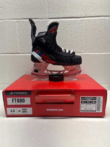 2023 CCM Jetspeed FT680 Hockey Skates Wide Width Size 3.5 (New)