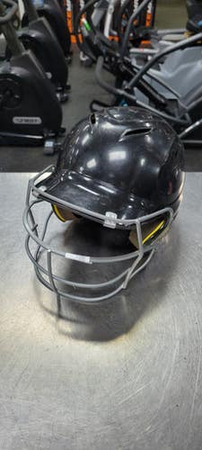 Used Under Armour HELMET Batting Helmet w/Mask Black One Size 11497-S000153622