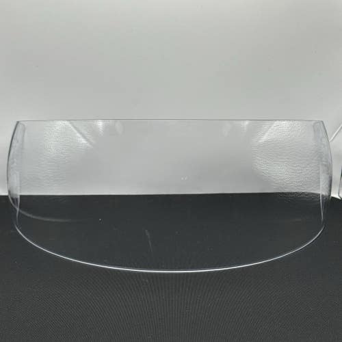 Bauer Pro Stock Hockey Helmet Straight Cut Visor Half Shield  Decal Residue