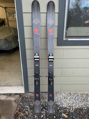 Unisex 2018 Rossignol 172 cm Powder Sky 7 HD Skis With Bindings Max Din 13 (Used)