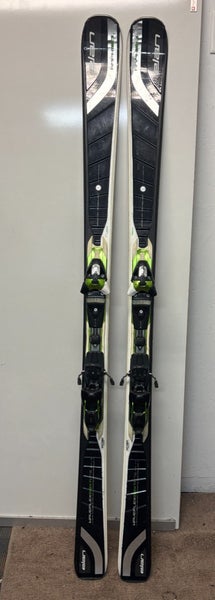 Elan Amphibio 82XTi 176cm 128-82-109 r=17.4m Skis Fusion 12 Adjustable Bindings