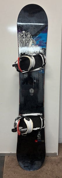 RIDE Highlife 164cm Wide Rocker All-Mtn Snowboard K2 Cinch CTS Bindings L CLEAN