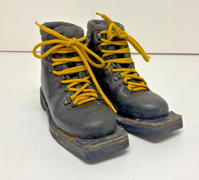 Asolo Snowfield II 3-Pin 75mm Black Leather Telemark Ski Boots Women's 5 EU 36