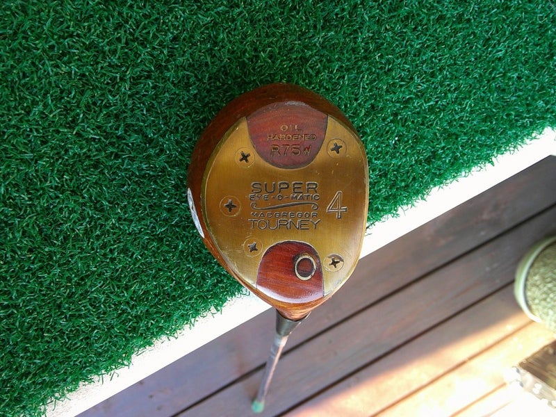 1957 MacGregor Tourney Super Eye-O-Matic R75w Persimmon 4-Wood