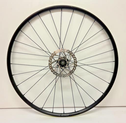 GXD 1.0 28-Spoke Black Aluminum Tubeless Disc Brake Thru Axle 700C Front Wheel