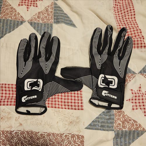 Black Large Adult Cutters Epic Receiver Gloves (New)