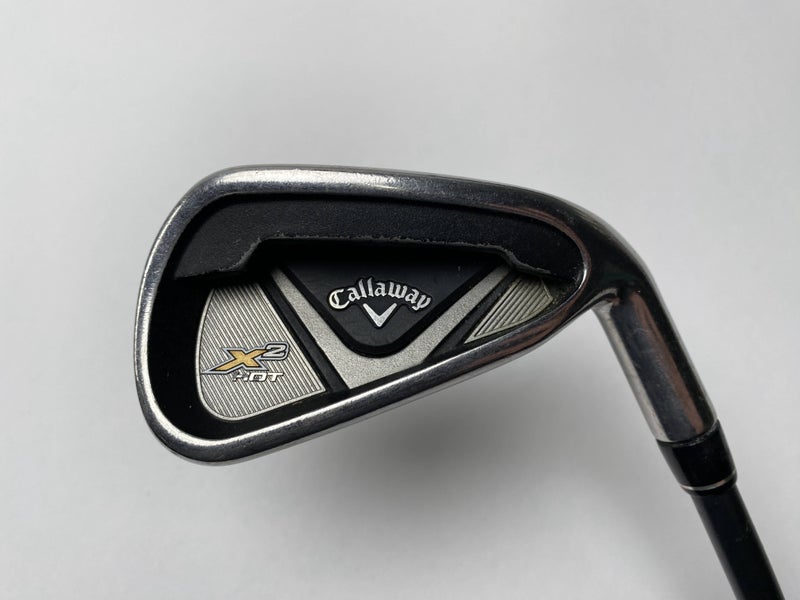 Callaway X2 Hot Single 6 Iron 2* Flat 60g Regular Graphite Mens RH
