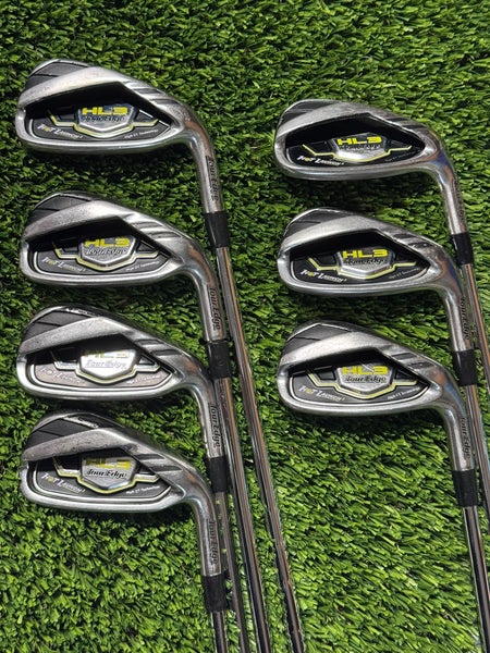 Tour Edge HL3 hot launch Iron Set 4-Pw Stiff Flex KBS Tour Steel Shafts RH +1”