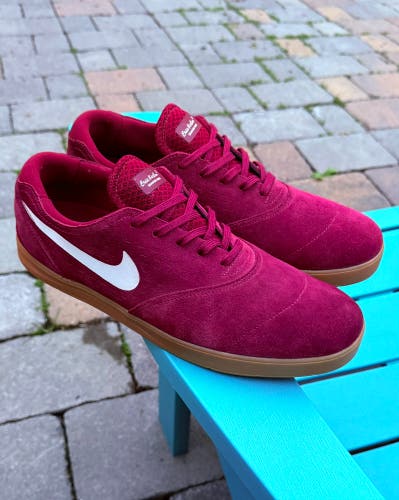 Mens Nike SB Eric Koston 2 Skateboard Sneakers Sz 13 - Red White Gum 580418-612