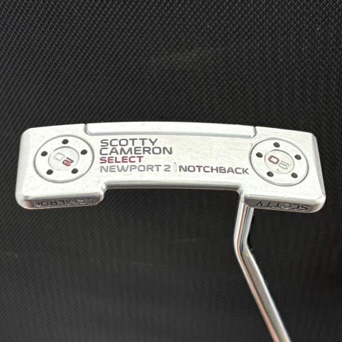 SCOTTY CAMERON SELECT NEWPORT 2 NOTCHBACK PUTTER (33.5) + HEADCOVER