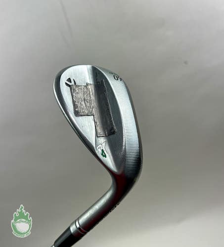 Used RH TaylorMade Milled Grind 4 LBV Wedge 60*-07 Wedge Flex Steel Golf Club