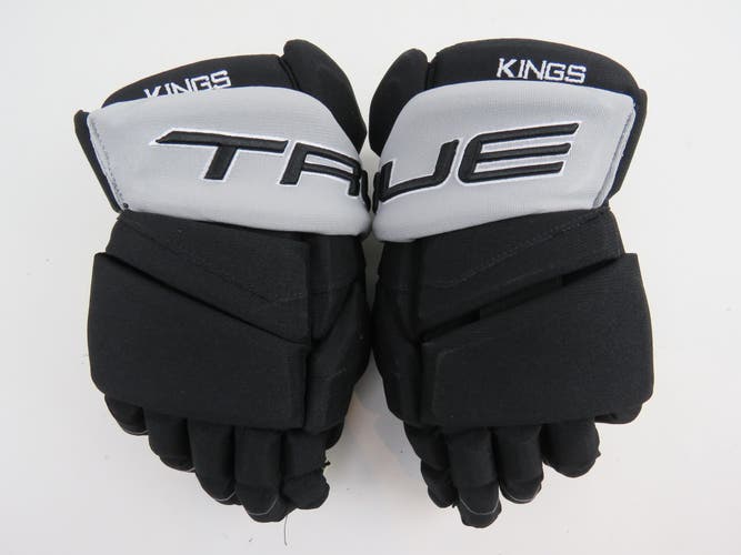 New TRUE NHL Pro Stock Los Angeles Kings Hockey Gloves Senior Size 13.5" Black