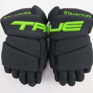 New TRUE NHL Pro Stock Dallas Stars Neon Green Hockey Gloves Senior Size 13"