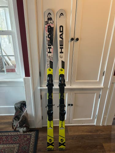 Unisex HEAD World Cup Rebels i.GS RD 166 cm Racing Skis With Bindings (Used)