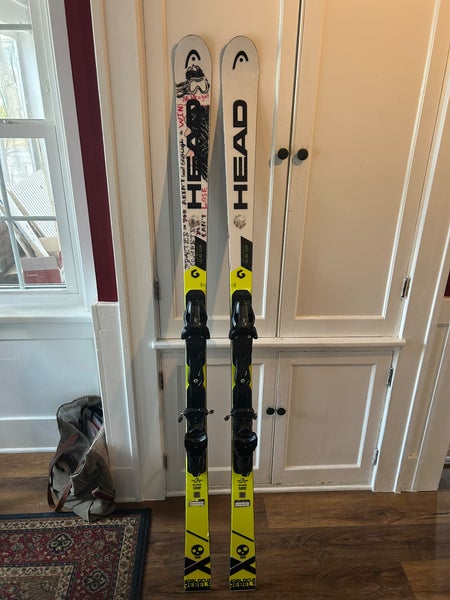 Unisex HEAD World Cup Rebels i.GS RD 166 cm Racing Skis With Bindings (Used)