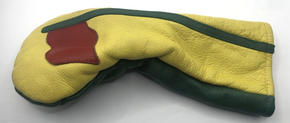 CUSTOM Robert Mark Supple Leather Fairway Headcover MASTERS Pin Inspired *Good*