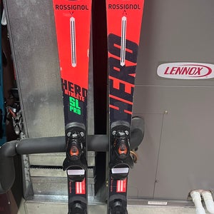 Rossignol Hero Athlete 128cm SL Skis with Look Nx7 Bindings (Used)