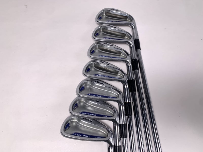 Mizuno MX 200 Iron Set 4-PW Stiff Steel Mens RH