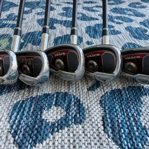 Men's TaylorMade Burner Plus Right Handed Iron Set Senior Flex Graphite Shaft (Used)