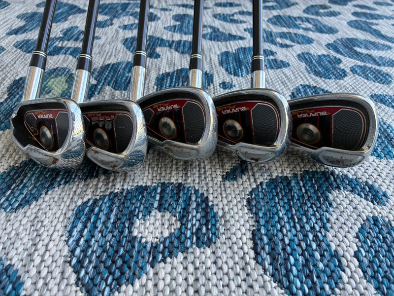 Men's TaylorMade Burner Plus Right Handed Iron Set Senior Flex Graphite Shaft (Used)