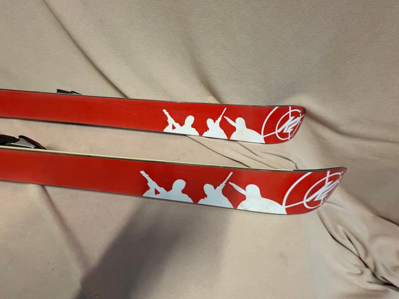 All Mountain 159 cm K2 Public Enemy Skis With Bindings (Used