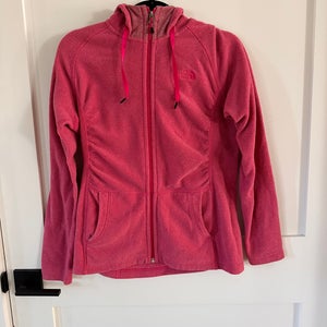 Pink Women's Small The North Face Fleece Hooded Sweatshirt (Used)