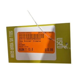 Used Dsg Soccer Cleats Grey Youth 13.0 11847-S000030932