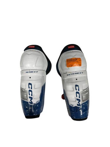 Used CCM NEXT Junior Shin Guards White 8" 11847-S000030927