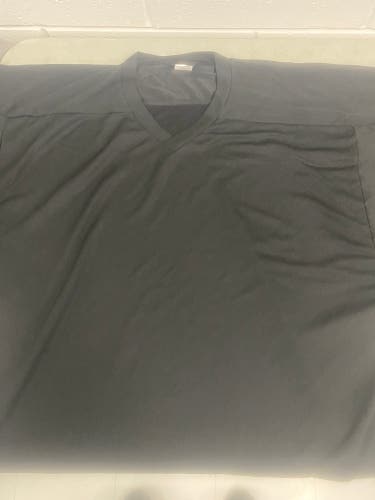 Black Goalie Cut Men's Jersey NEW