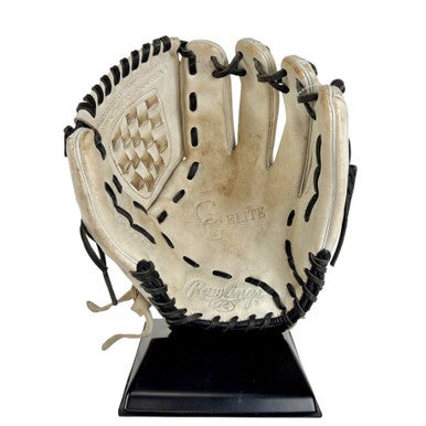 Used Rawlings GG ELITE GGEFP120BW RH Throw Fastpitch Gloves Grey 12" 11506-S000289467