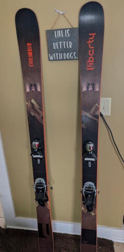 2023 Liberty Evolv 110 179 cm Powder Skis With Bindings Max Din 12 (Used)