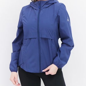 Gerry hooded rain jacket blue windbreaker packable lightweight Women size S