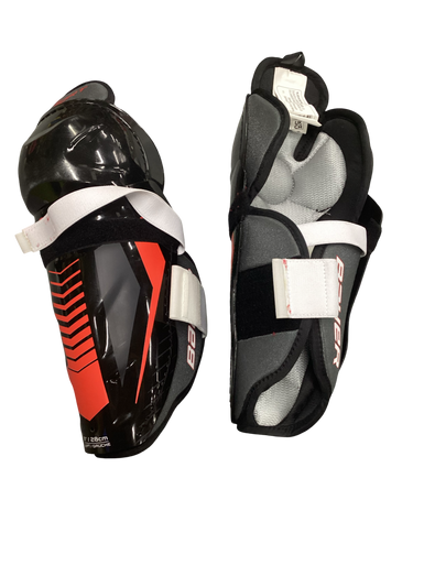 Used Bauer LIL SPORT Junior Shin Guards Black 11" 11613-S000171372