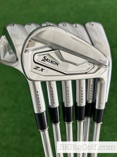 Srixon ZX5 / ZX7 Mkii Forged Combo Iron Set 5-A / Dynamic Gold 120 X100