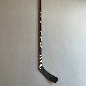Used 75 Flex P90 Senior CCM Super Tacks AS4 Pro Left Hand Hockey Stick Pro Stock - Red/White/Blue