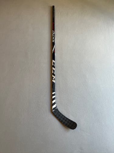 Used 75 Flex P90 Senior CCM Super Tacks AS4 Pro Left Hand Hockey Stick Pro Stock - Red/White/Blue