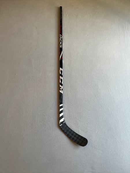 Used 75 Flex P90 Senior CCM Super Tacks AS4 Pro Left Hand Hockey Stick Pro Stock - Red/White/Blue