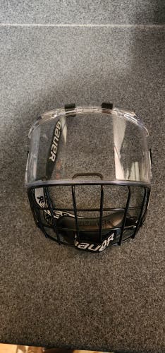 Large Bauer Helmet visor/cage combo (Used)