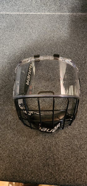 Large Bauer Helmet visor/cage combo (Used)