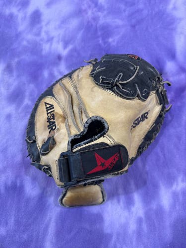 Black All Star Cm1010bt RH Catcher's Baseball Glove (Used)