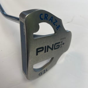Silver Men's Ping G2i CRAZ-E Mallet Right Handed Putter 35" (Used)