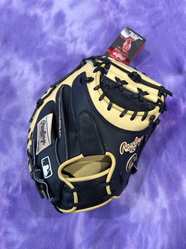 Black Rawlings Heart of the Hide RH Catcher's Baseball Glove 34" (New)