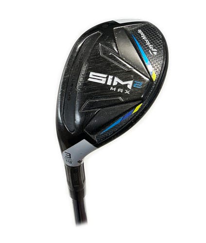 LH TaylorMade SIM2 Max 19* 3 Hybrid/Rescue Graphite Fujikura Ventus Blue 6-R