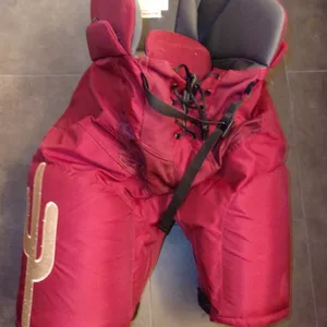 ARIZONA COYOTES Lawson Crouse game-worn #67 Bauer Nexus Pro pants rare red 3rd style 2022-24