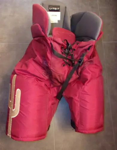 ARIZONA COYOTES Lawson Crouse game-worn #67 Bauer Nexus Pro pants rare red 3rd style 2022-24