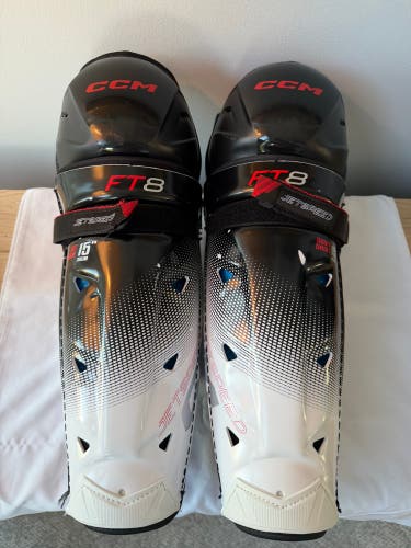 Senior CCM Jetspeed FT8 15" Shin Pads (Used)