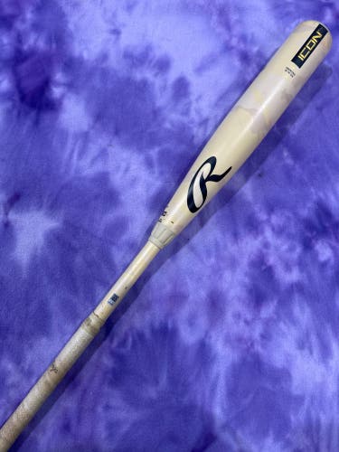 2025 Rawlings Icon Composite Bat BBCOR Certified (-3) Composite 29 oz 32" (Used)