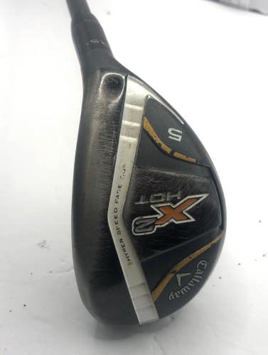 Callaway X2 Hot 25* 5 Hybrid 65 Stiff Graphite Shaft *Good*