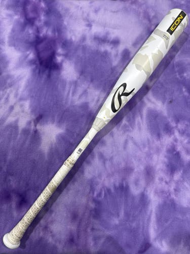 2025 Rawlings Icon Composite Bat USSSA Certified (-5) Composite 25 oz 30" (Used)