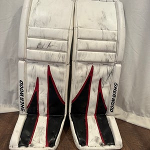 35" Sher-Wood T95 Goalie Leg Pads (Used)